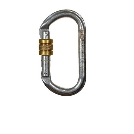 Mosquetón de acero Oval Pillar SG Screw Lock - Climbing Technology